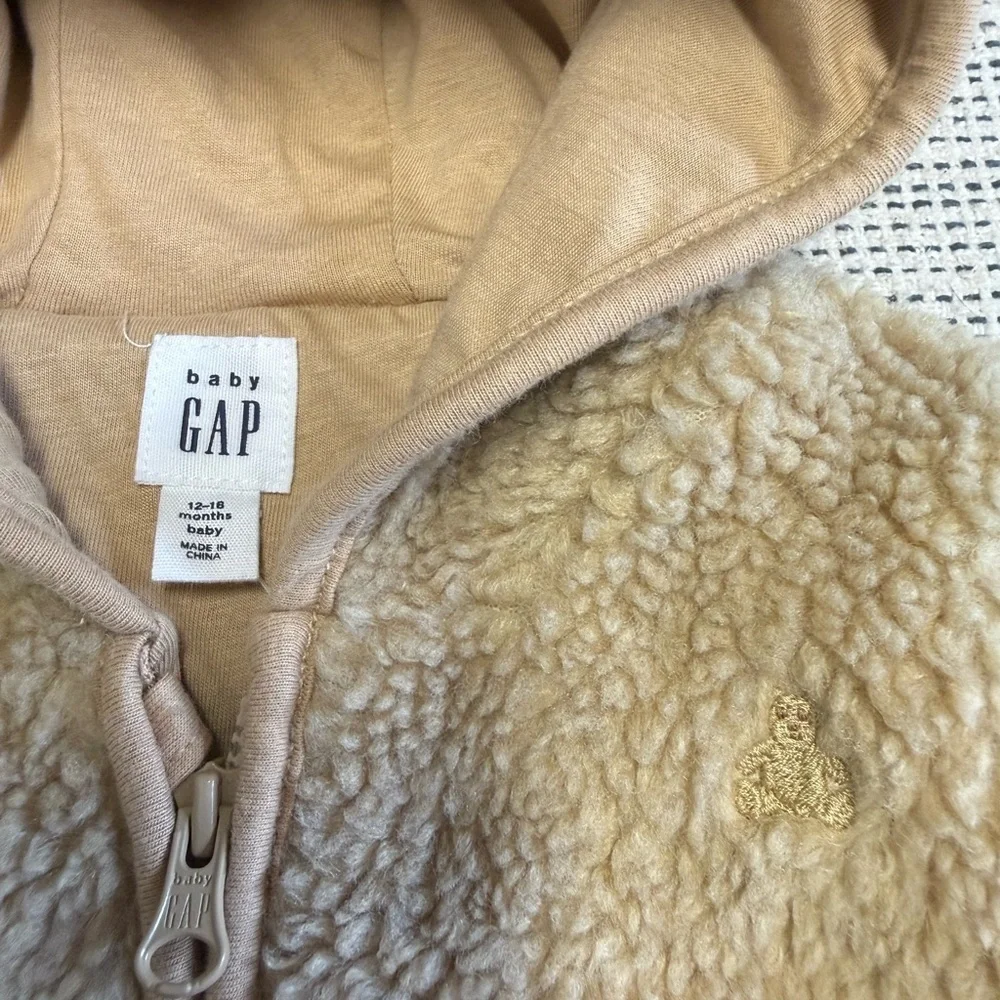 Baby Gap Cozy Tan Sherpa One Piece